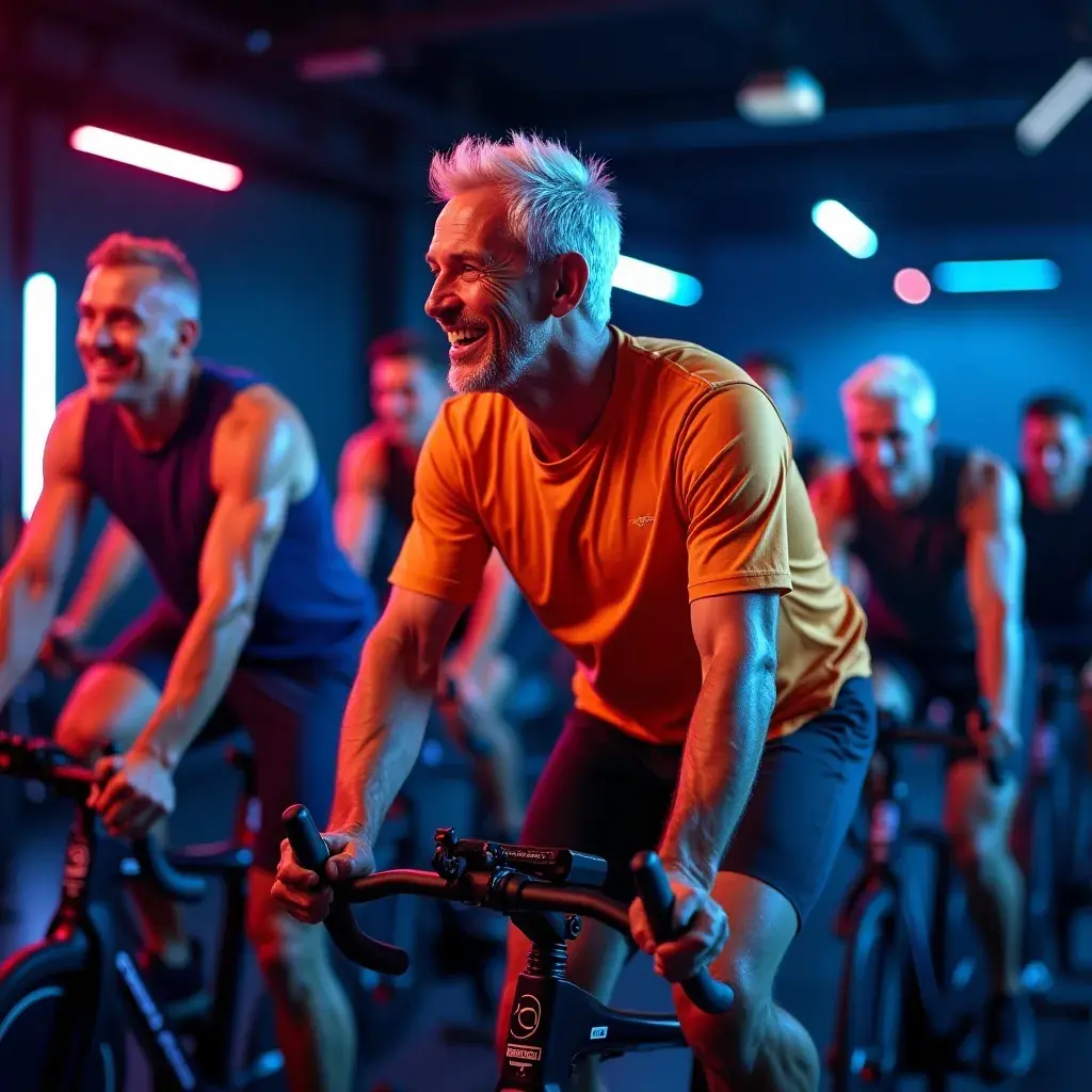 Sesión de entrenamiento funcional para hombres mayores de 40.