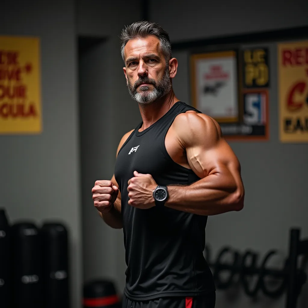 Entrenamiento de fuerza con mancuernas para preservar masa muscular.